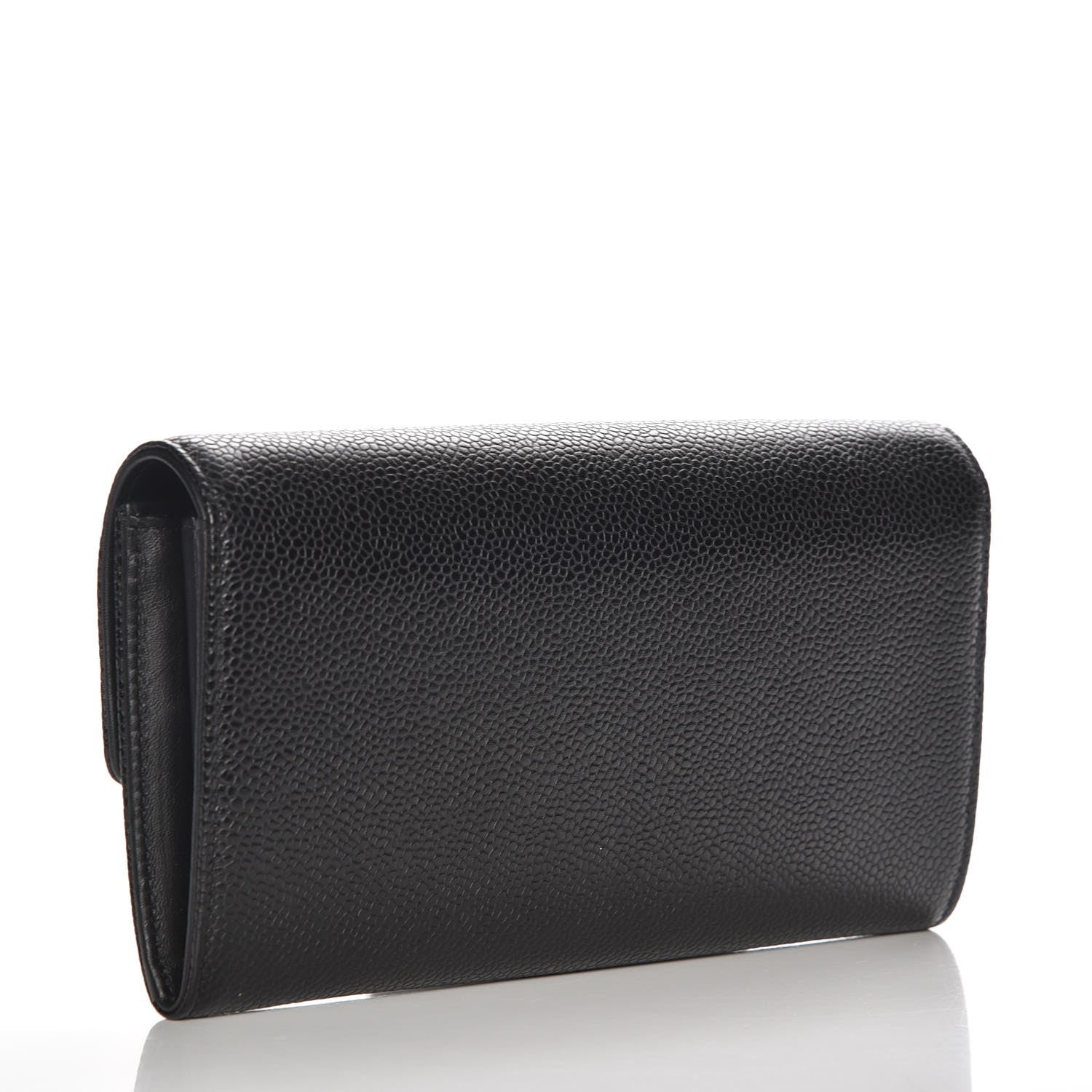 Chanel Caviar Timeless CC Large Gusset Flap Wallet Black 3 of 9