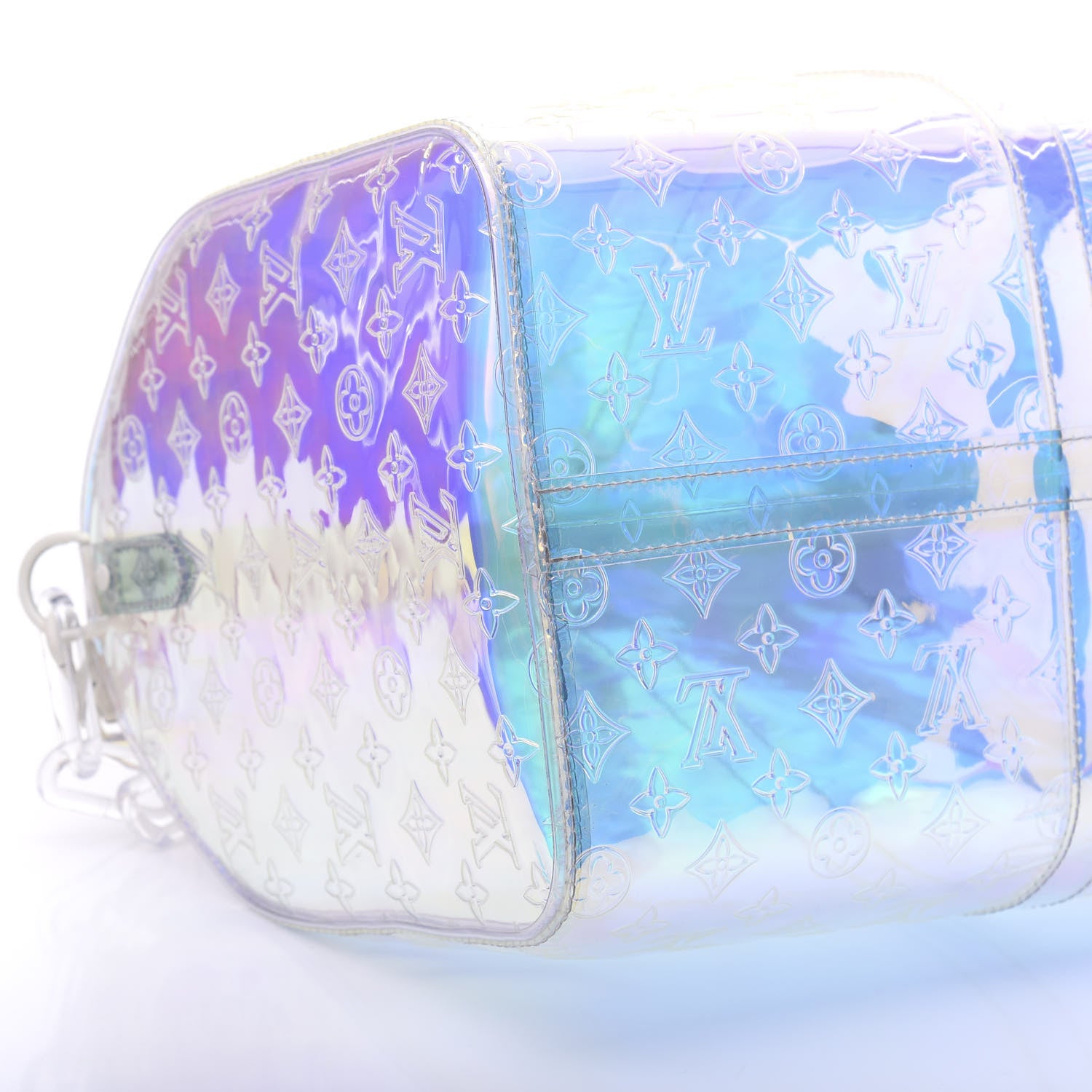 Louis Vuitton PVC Monogram Keepall Bandouliere 50 Iridescent Prism 8 of 9