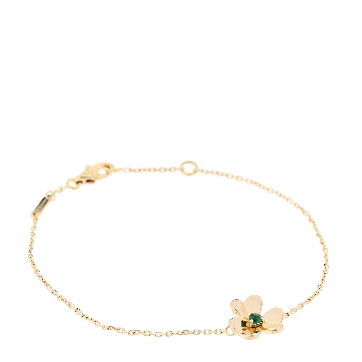 18K Yellow Gold Emerald Mini Frivole Bracelet