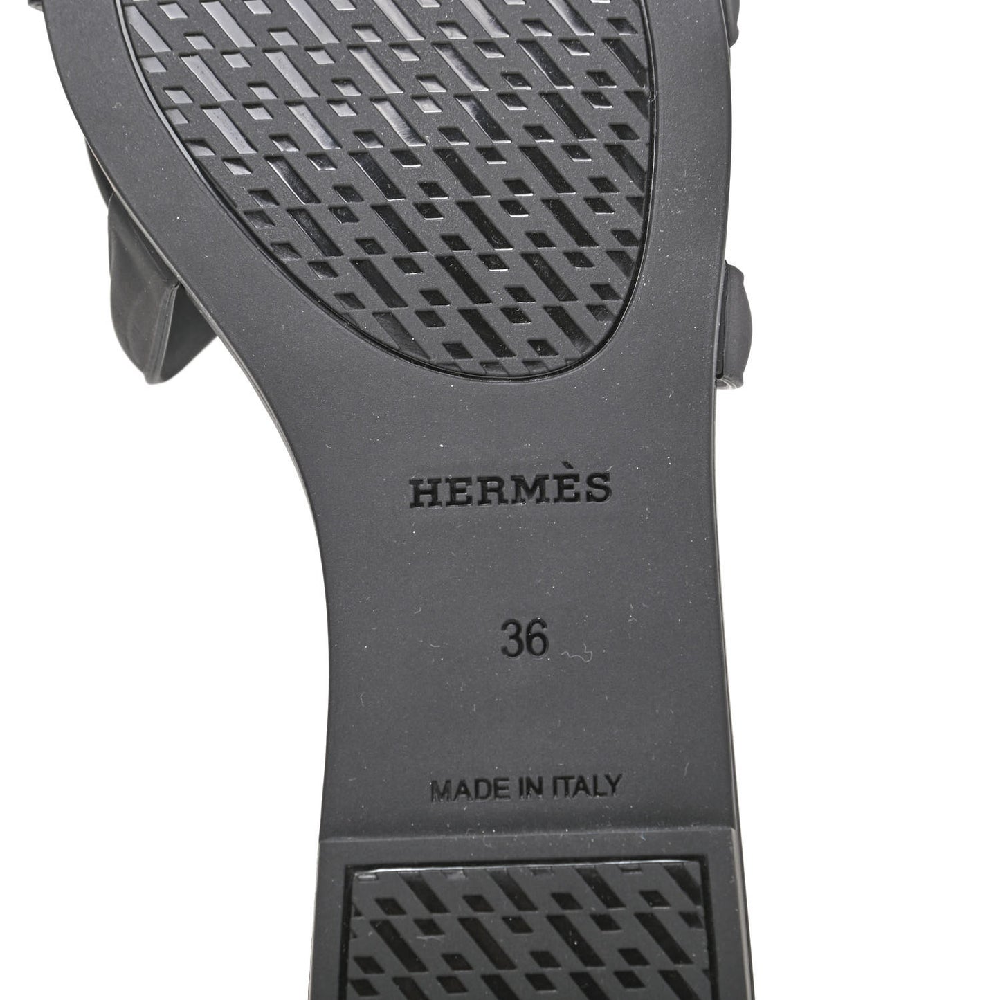 Rubber Aloha Sandals 36 Black