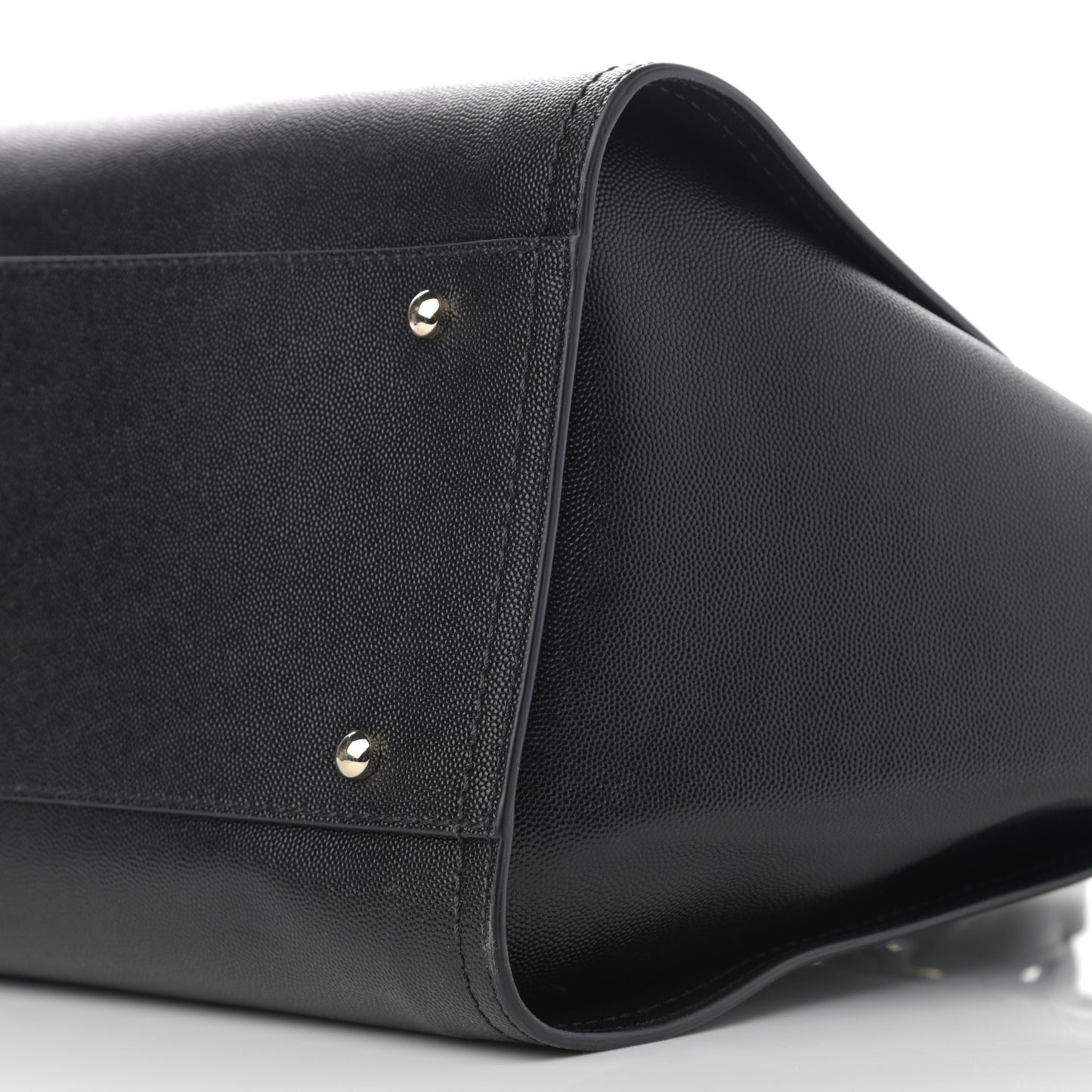 Caviar Medium Studded Deauville Tote Black