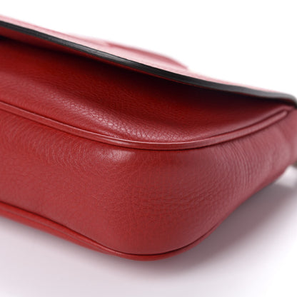 Gucci Pebbled Calfskin Medium Soho Flap Crossbody Tabasco Red 7 of 10