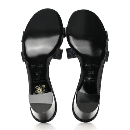 Hermes Denim Oasis Sandals 35.5 Bleu Brut 5 of 9