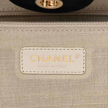 Chanel Mixed Fibers Small Deauville Tote Black 8 of 13