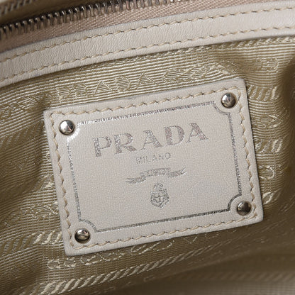 Prada Soft Calf Chain Tote Talco 12 of 20