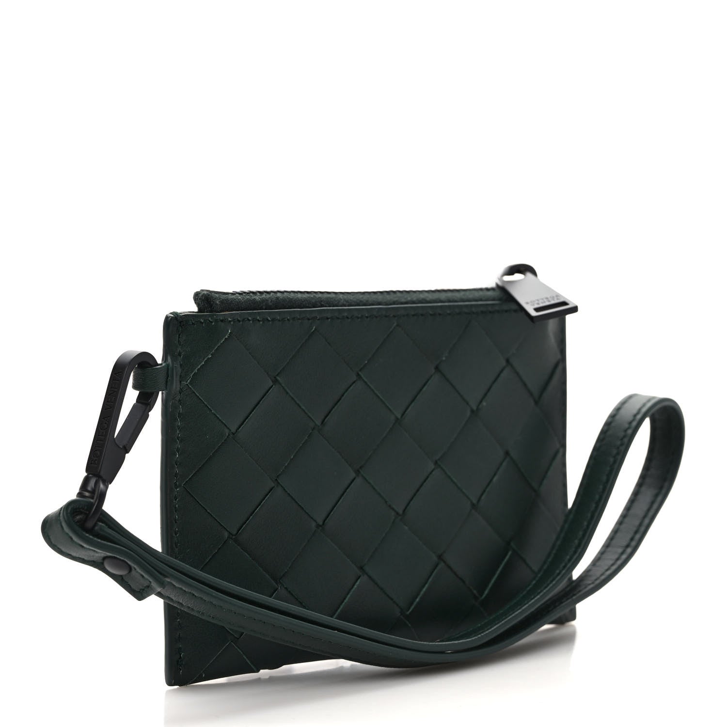 Bottega Veneta Nappa Intrecciato Wristlet Card Holder Raintree 3 of 6