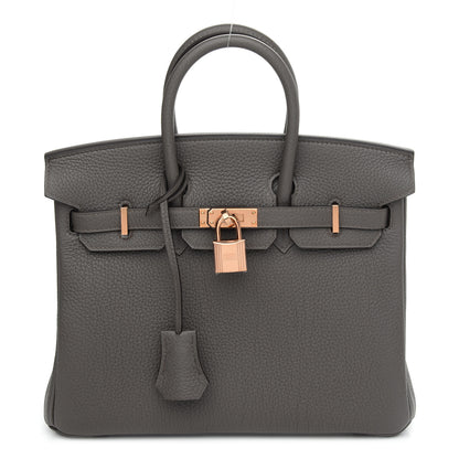 Hermes Togo Birkin 25 Etain 1 of 9
