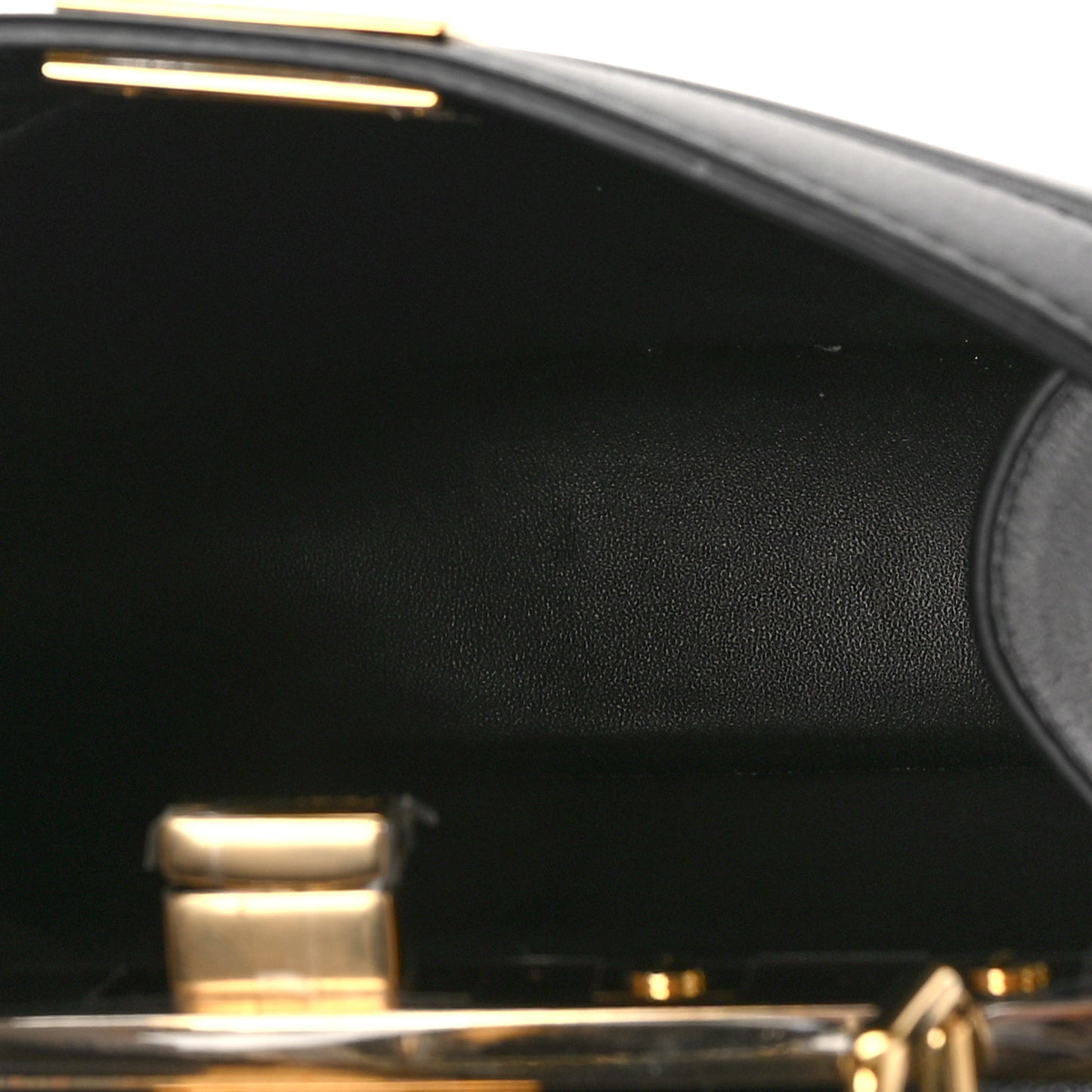 Shiny Nappa Petite Peekaboo I SEE U Satchel Black
