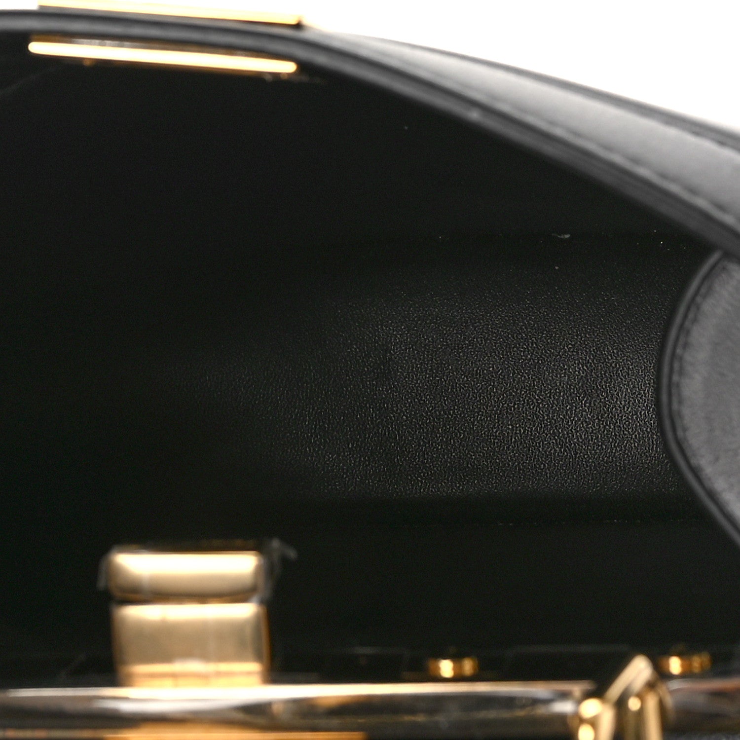 Fendi Shiny Nappa Petite Peekaboo I SEE U Satchel Black 5 of 8