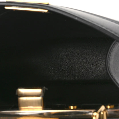 Fendi Shiny Nappa Petite Peekaboo I SEE U Satchel Black 5 of 8