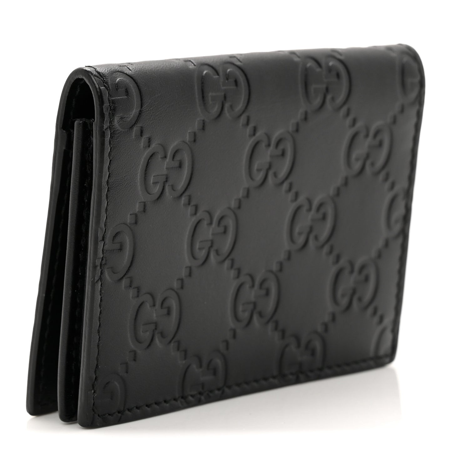 Guccissima Card Case Wallet Black