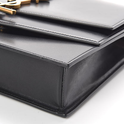 Saint Laurent Smooth Calfskin Medium Sulpice Monogram Shoulder Bag Black 8 of 8