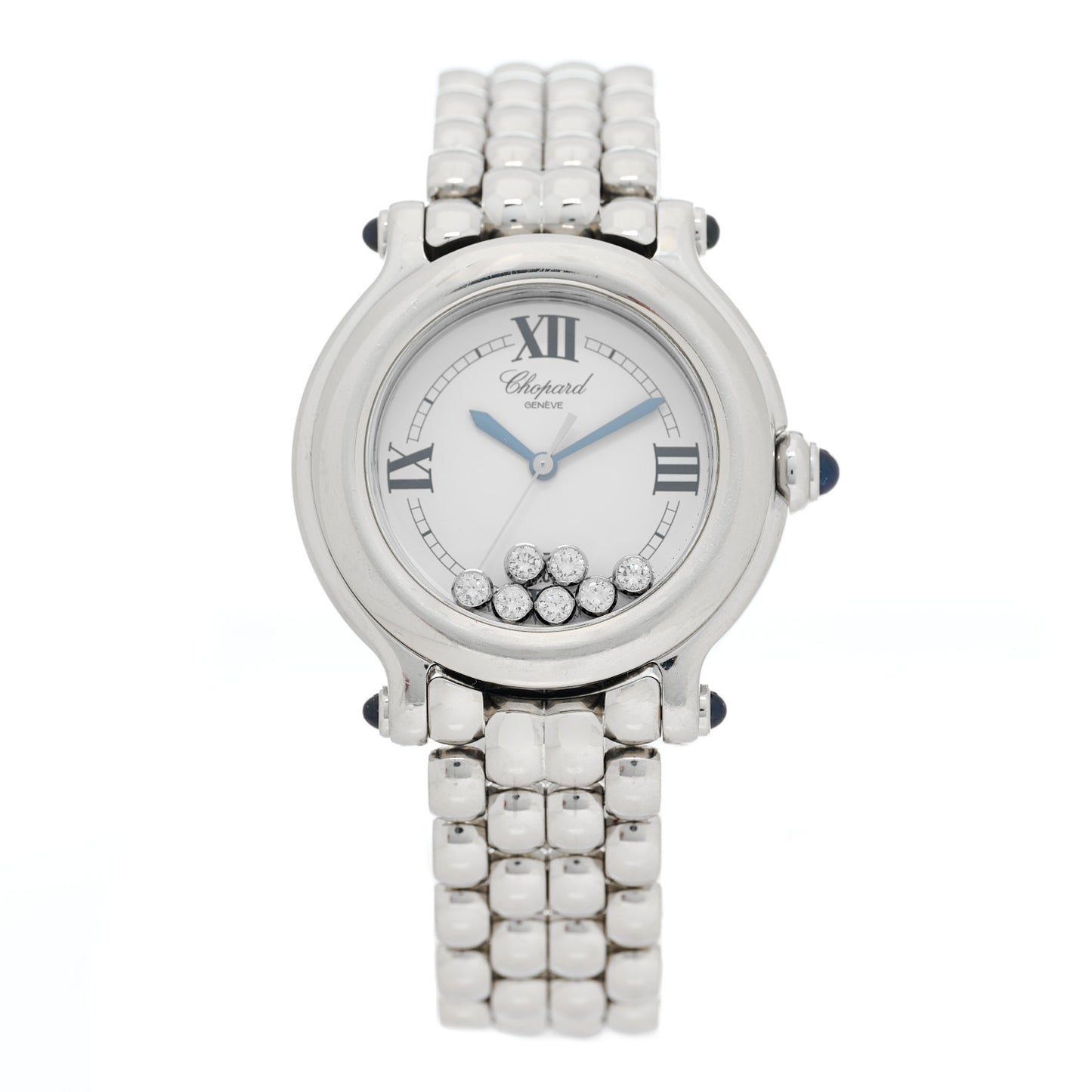 Stainless Steel 7 Diamond 32mm Happy Sport Quartz Watch