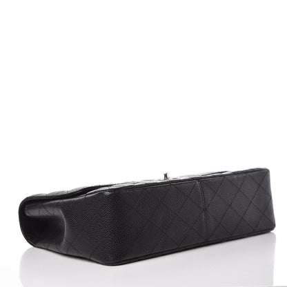 Chanel Caviar Quilted Jumbo Single Flap Black 4 of 10