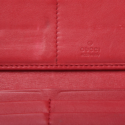 Gucci Microguccissima Interlocking G Continental Wallet Red 15 of 17