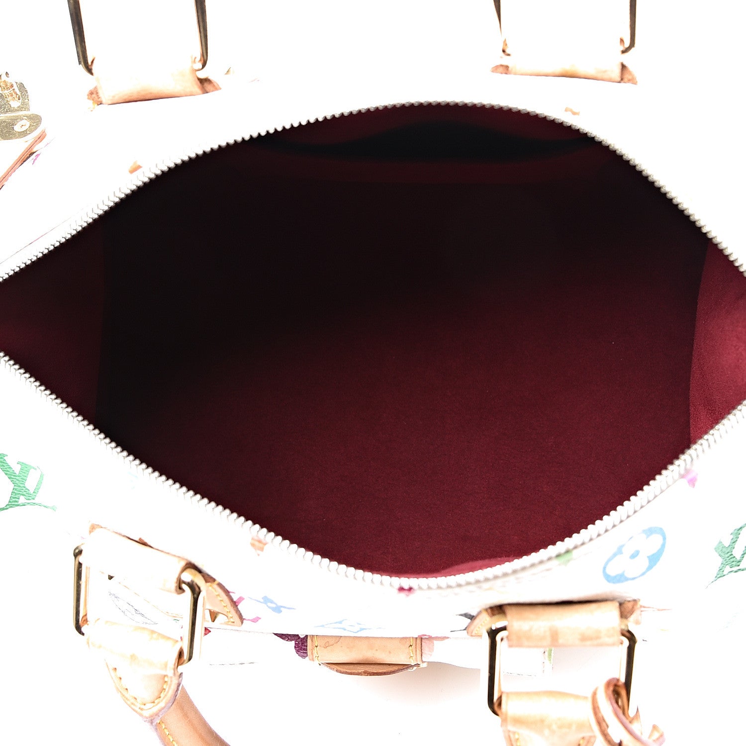 Louis Vuitton Monogram Multicolor Speedy 30 White 4 of 12