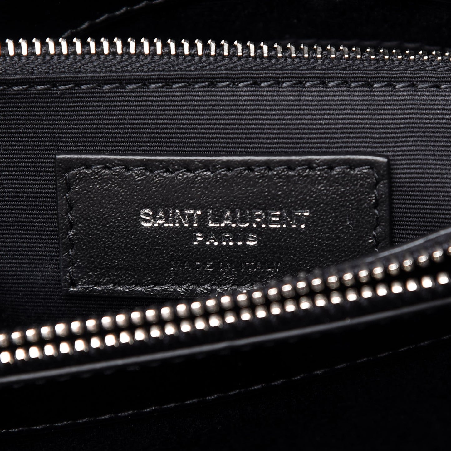 Calfskin Y Quilted Monogram Medium Loulou Chain Satchel Black