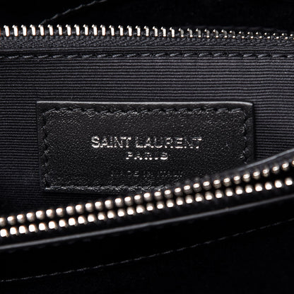 Saint Laurent Calfskin Y Quilted Monogram Medium Loulou Chain Satchel Black 6 of 9
