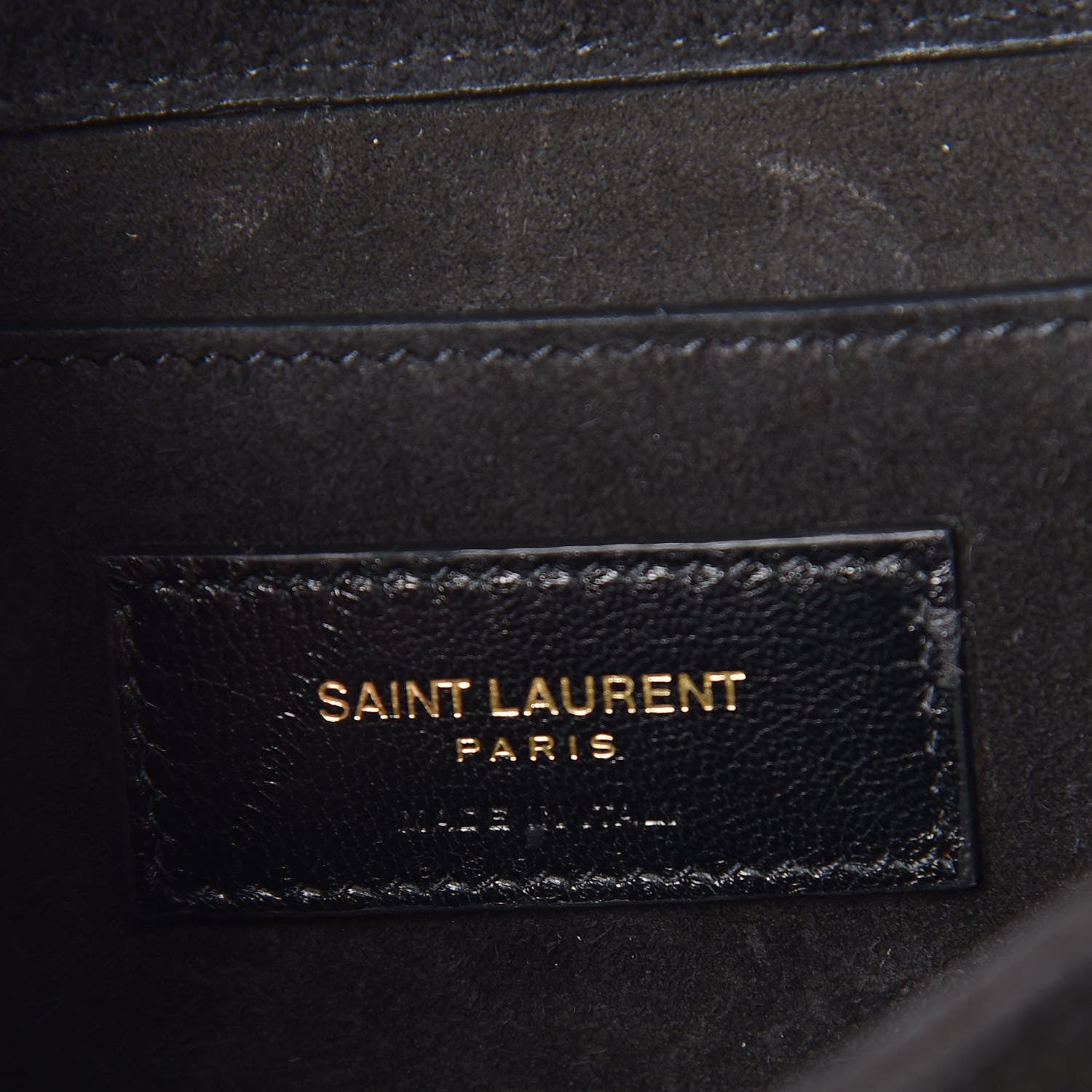 Saint Laurent Suede Medium Monogram Fetish Satchel Black 6 of 7