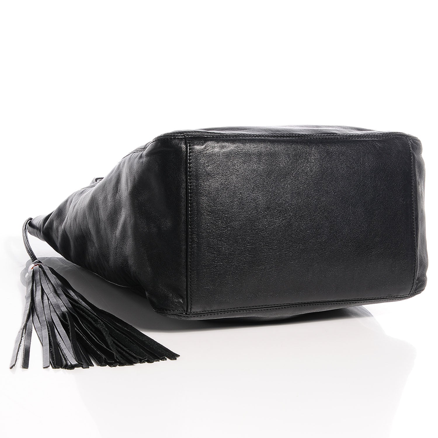 Chanel Lambskin CC Tassel Shoulder Bag Black 4 of 6