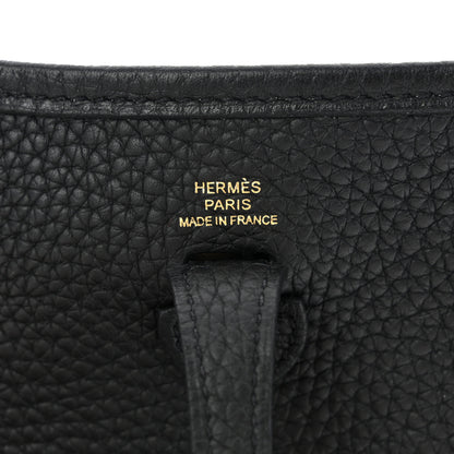 Hermes Taurillon Clemence Evelyne TPM Black 6 of 11