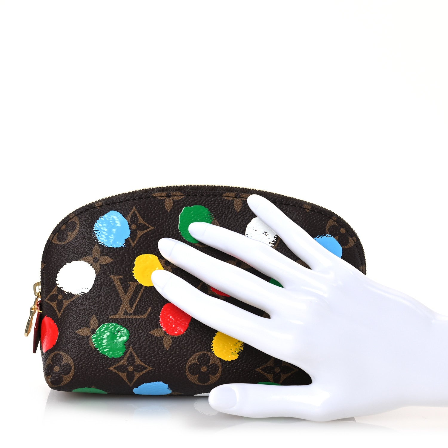 Louis Vuitton LV X YK Monogram Dots Cosmetic Pouch 2 of 9