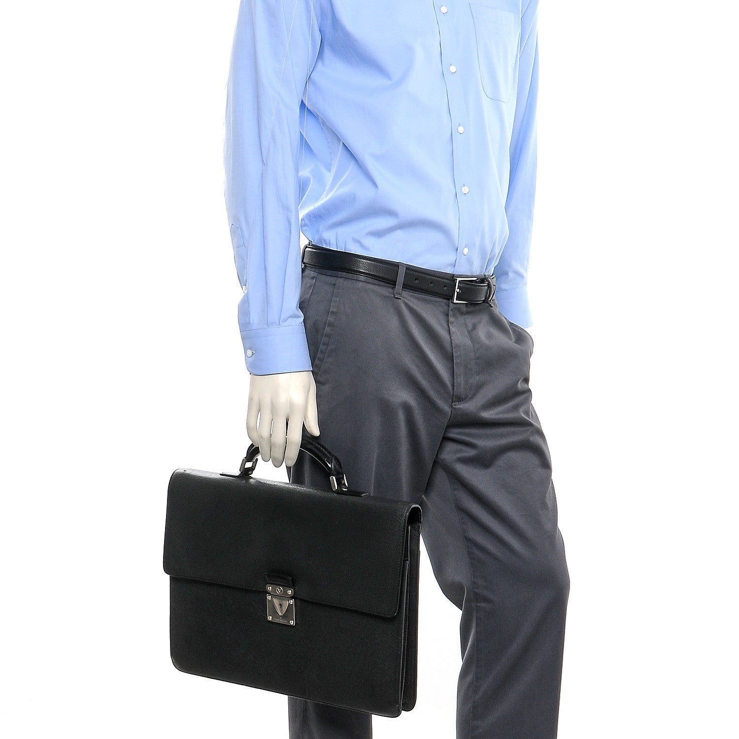 Louis Vuitton Taiga Robusto 1 Compartment Briefcase Ardoise 2 of 13