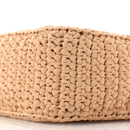 Prada Yarn Raffia Effect Crochet Re-Edition 2005 Shoulder Bag Naturale 11 of 11