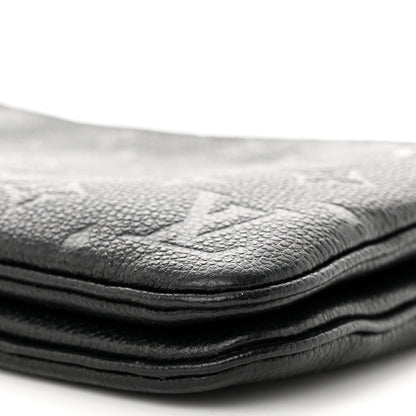 Louis Vuitton Empreinte Double Zip Pochette Black 10 of 11