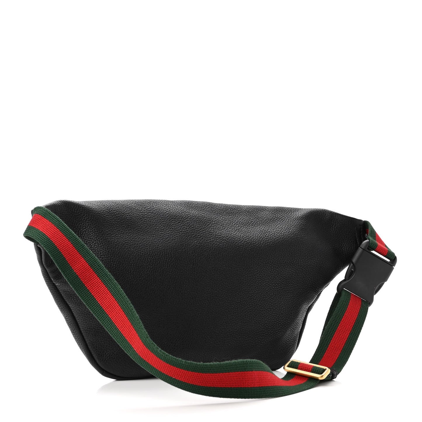 Grained Calfskin Logo Belt Bag Black