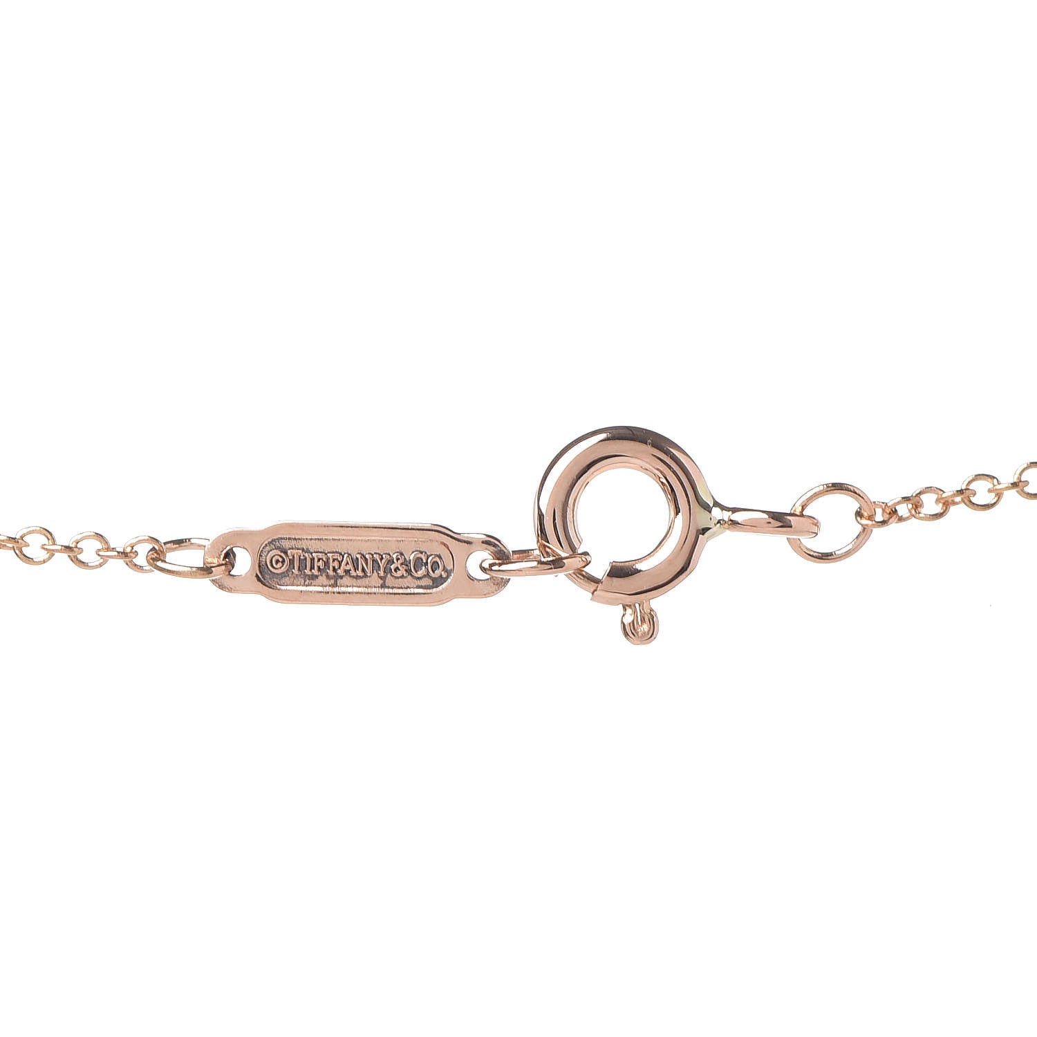 Tiffany 18K Rose Gold Mini Heart Lock Pendant Necklace 7 of 8