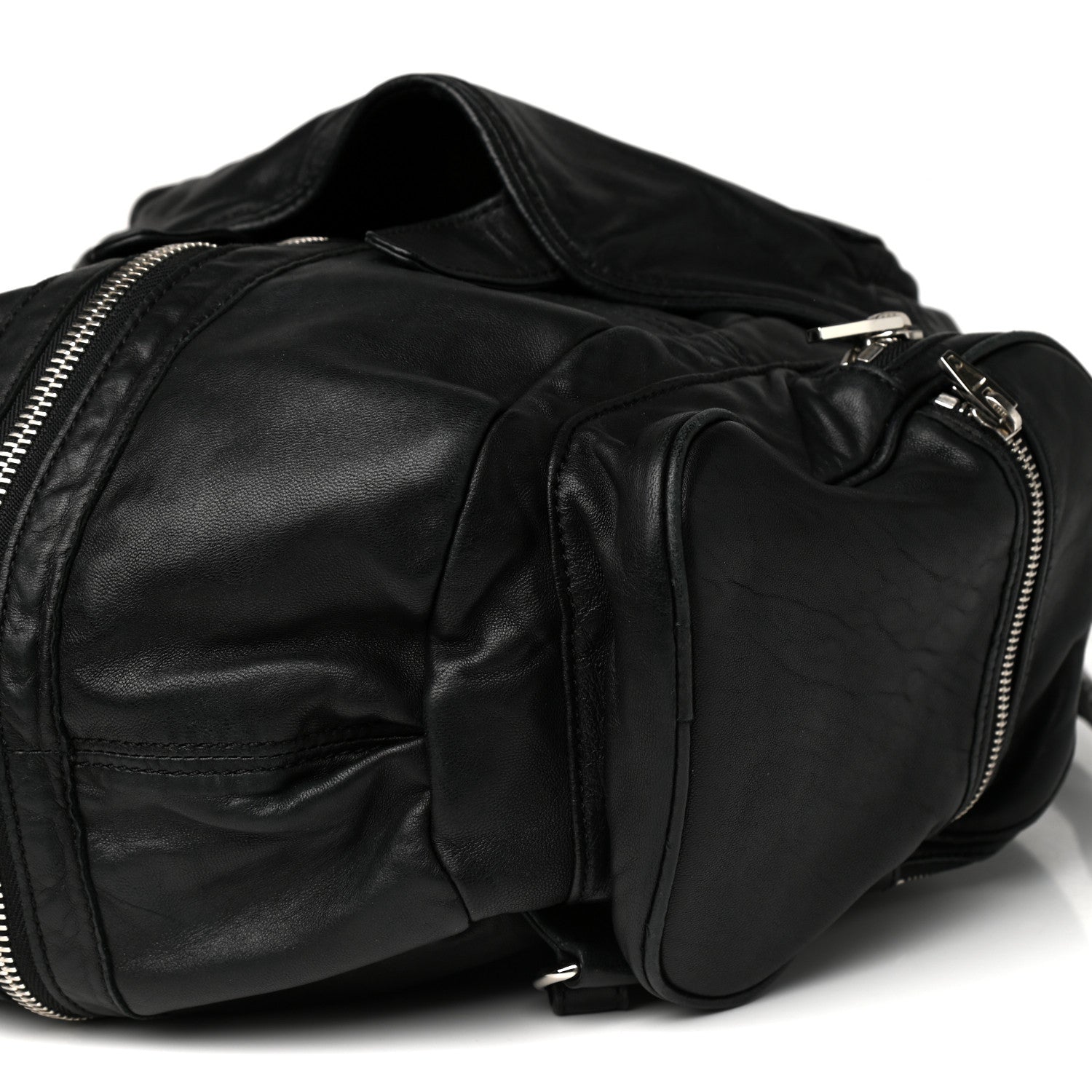 Alexander Wang Lambskin Marti Backpack Washed Black Hardware 8 of 8