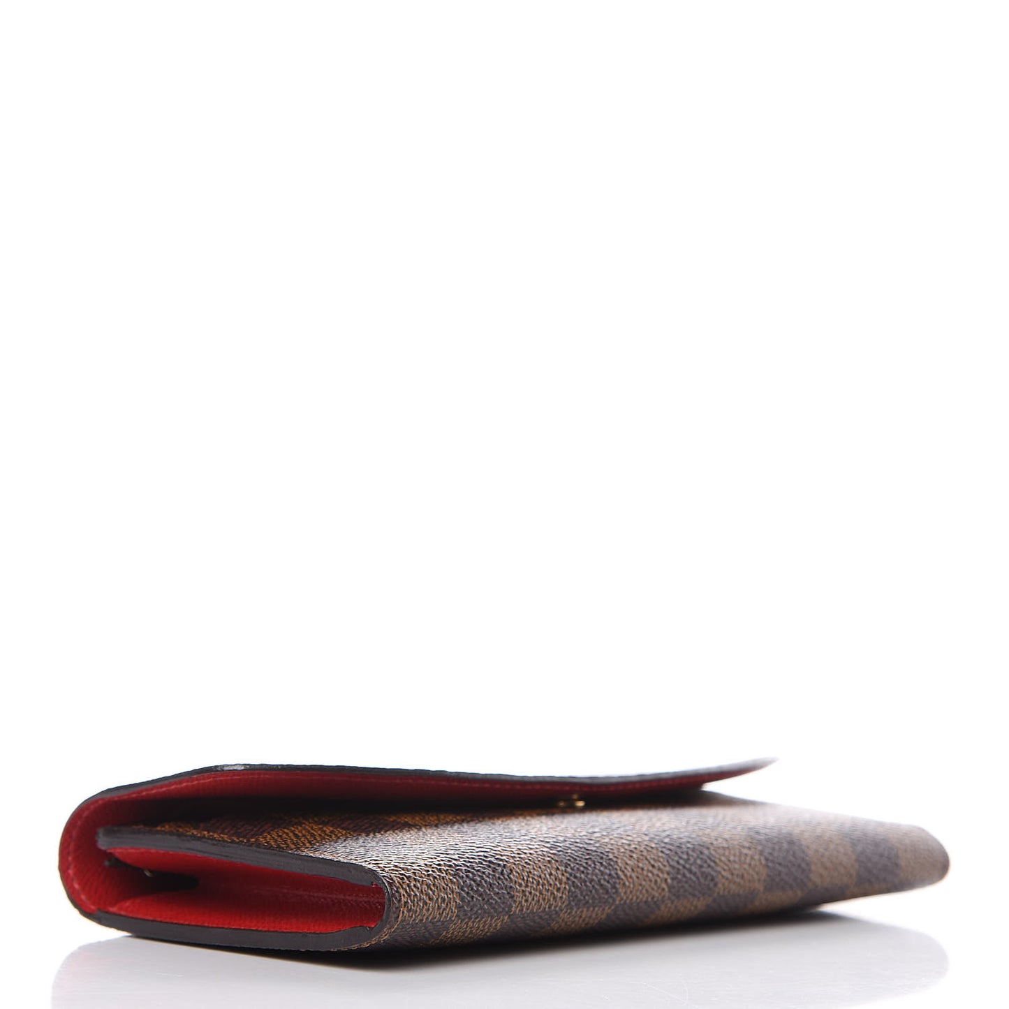 Damier Ebene Emilie Wallet Red