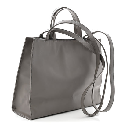 Telfar Vegan Leather Medium Shopping Bag Grey 3 of 10