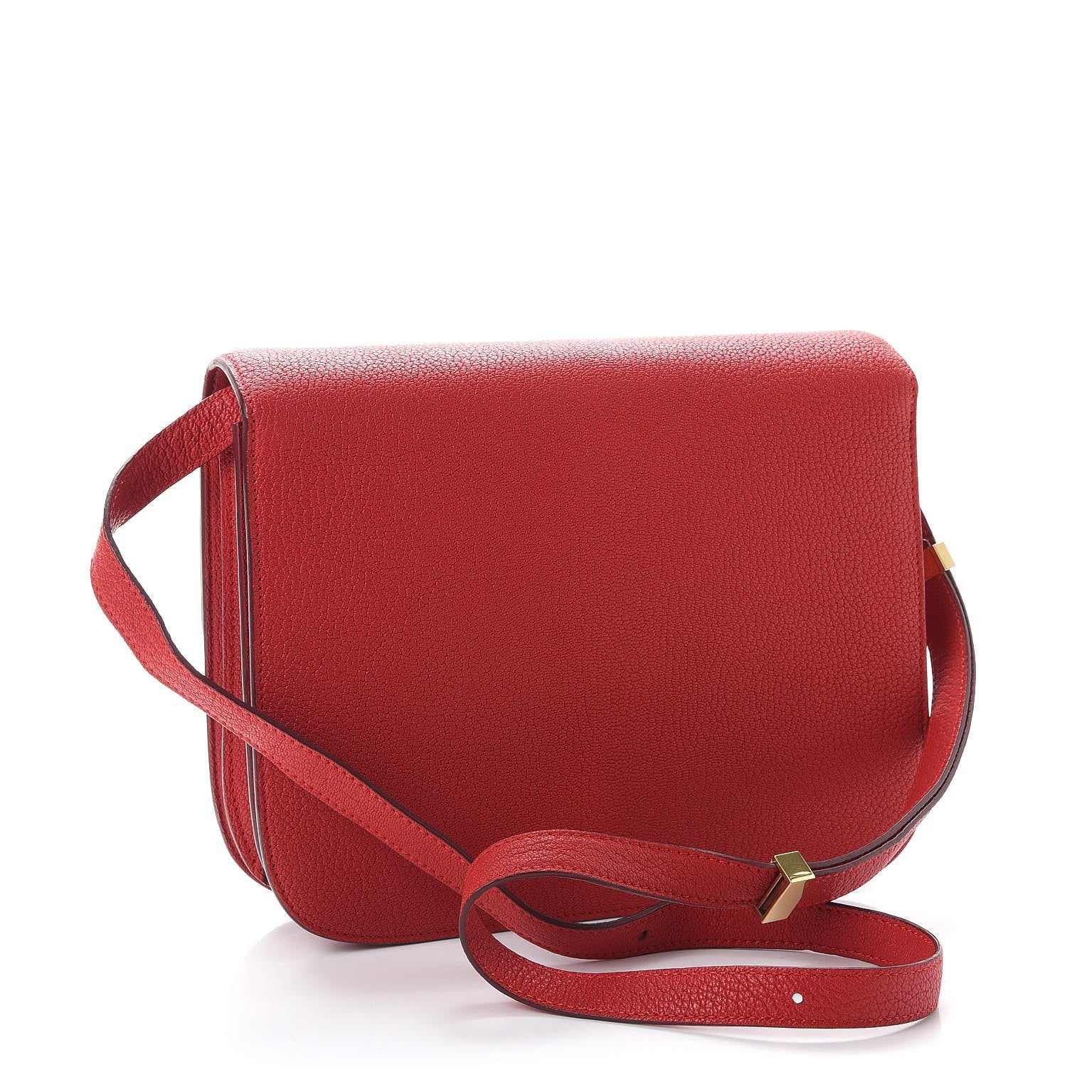 Celine Goatskin Medium Classic Box Flap Bag Carmin 3 of 8