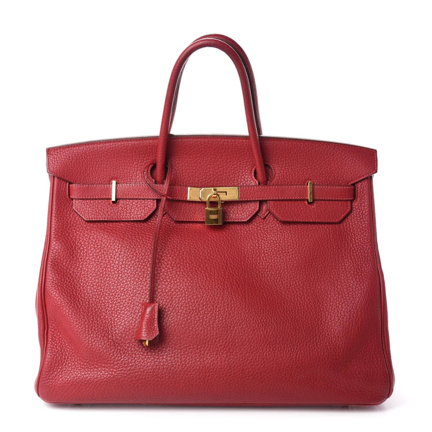Hermes Taurillon Clemence Birkin 40 Rouge Casaque 1 of 21