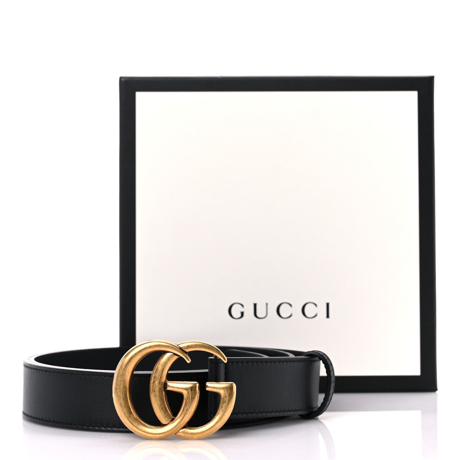 Gucci Calfskin Double G 30mm Belt 95 38 Black 6 of 6