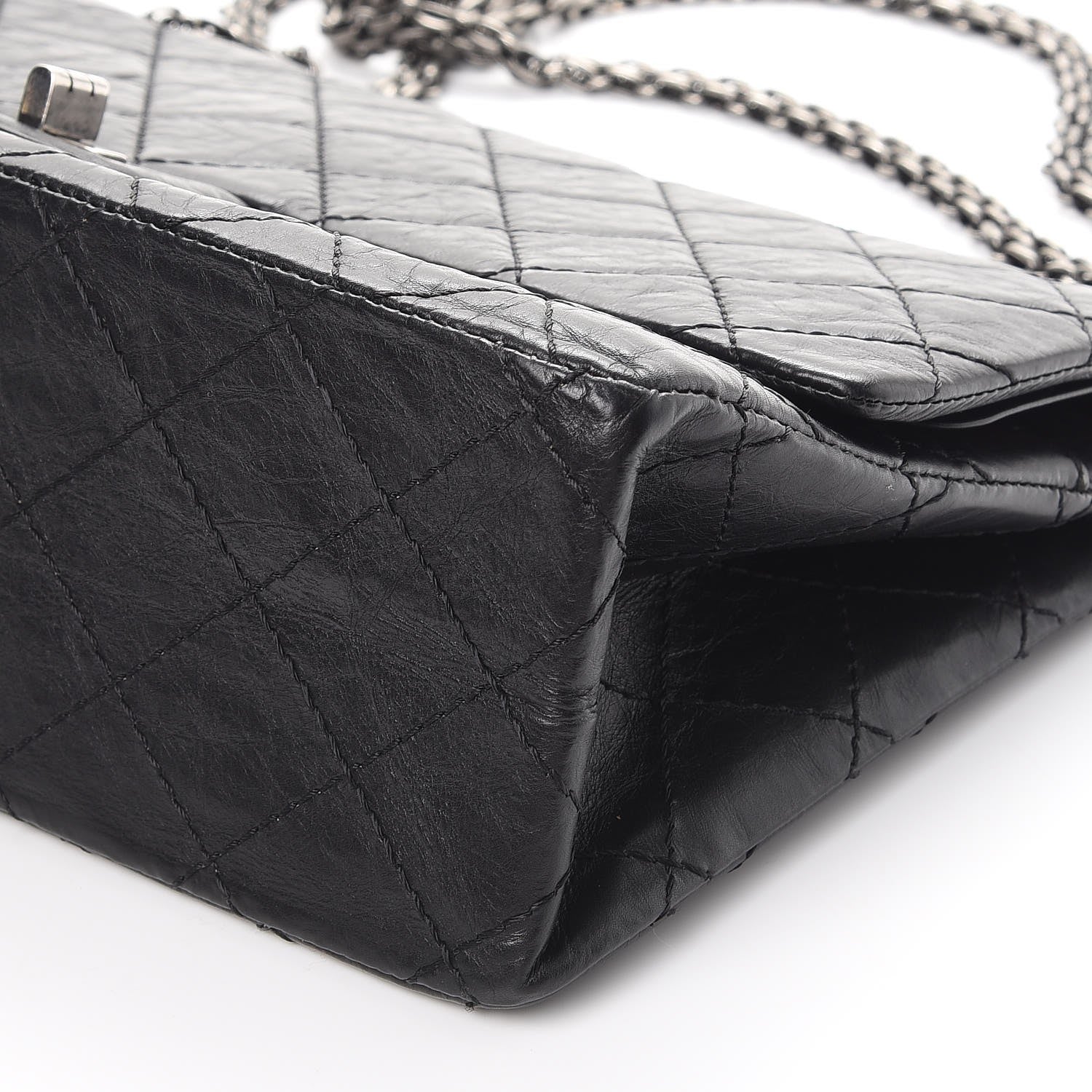 Chanel Aged Calfskin Quilted 2.55 Reissue 226 Flap Black 10 of 13