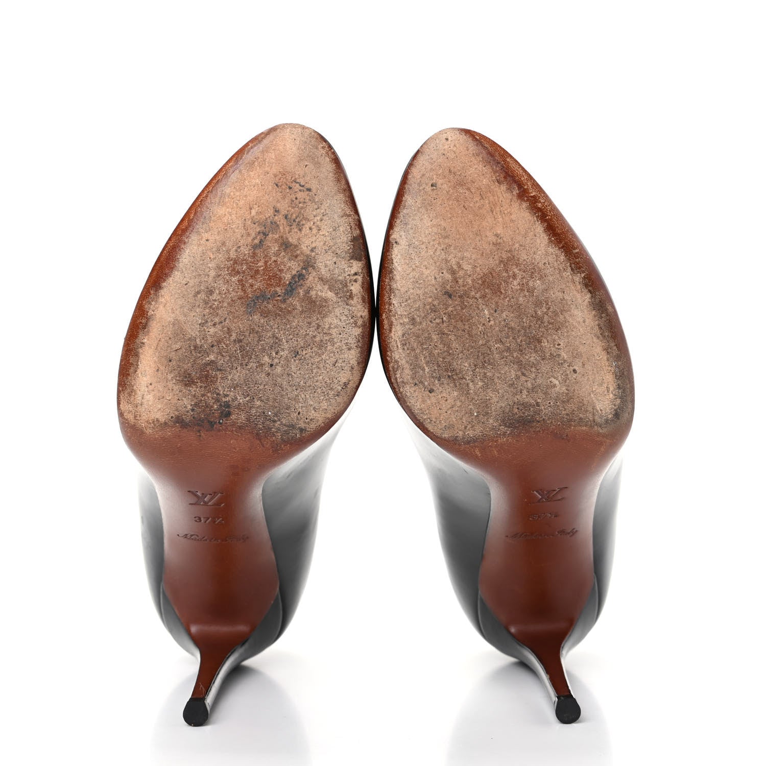 Louis Vuitton Glazed Calfskin Betty Pumps 37.5 Black 6 of 10