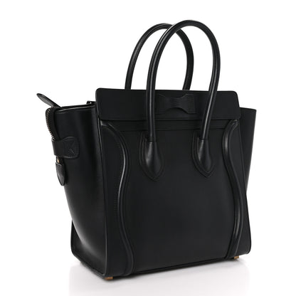 Celine Smooth Calfskin Micro Luggage Black 3 of 9