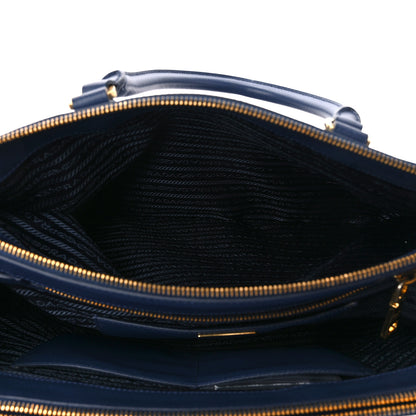 Prada Saffiano Lux Extra Large Galleria Double Zip Tote Bluette 7 of 13