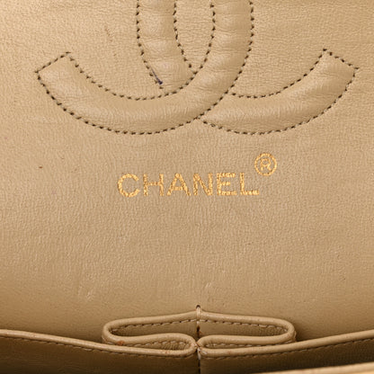 Chanel Lambskin Quilted Medium Double Flap Beige 11 of 30