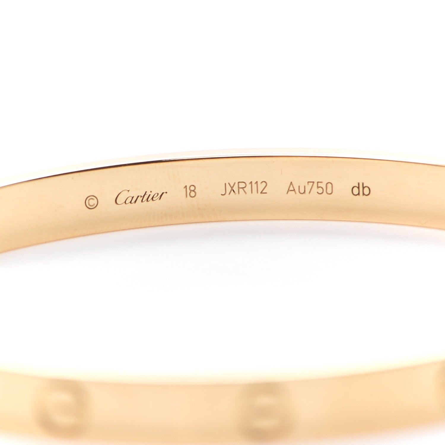 Cartier 18K Yellow Gold LOVE Bracelet 18 5 of 8