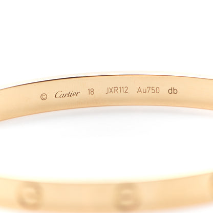 Cartier 18K Yellow Gold LOVE Bracelet 18 5 of 8