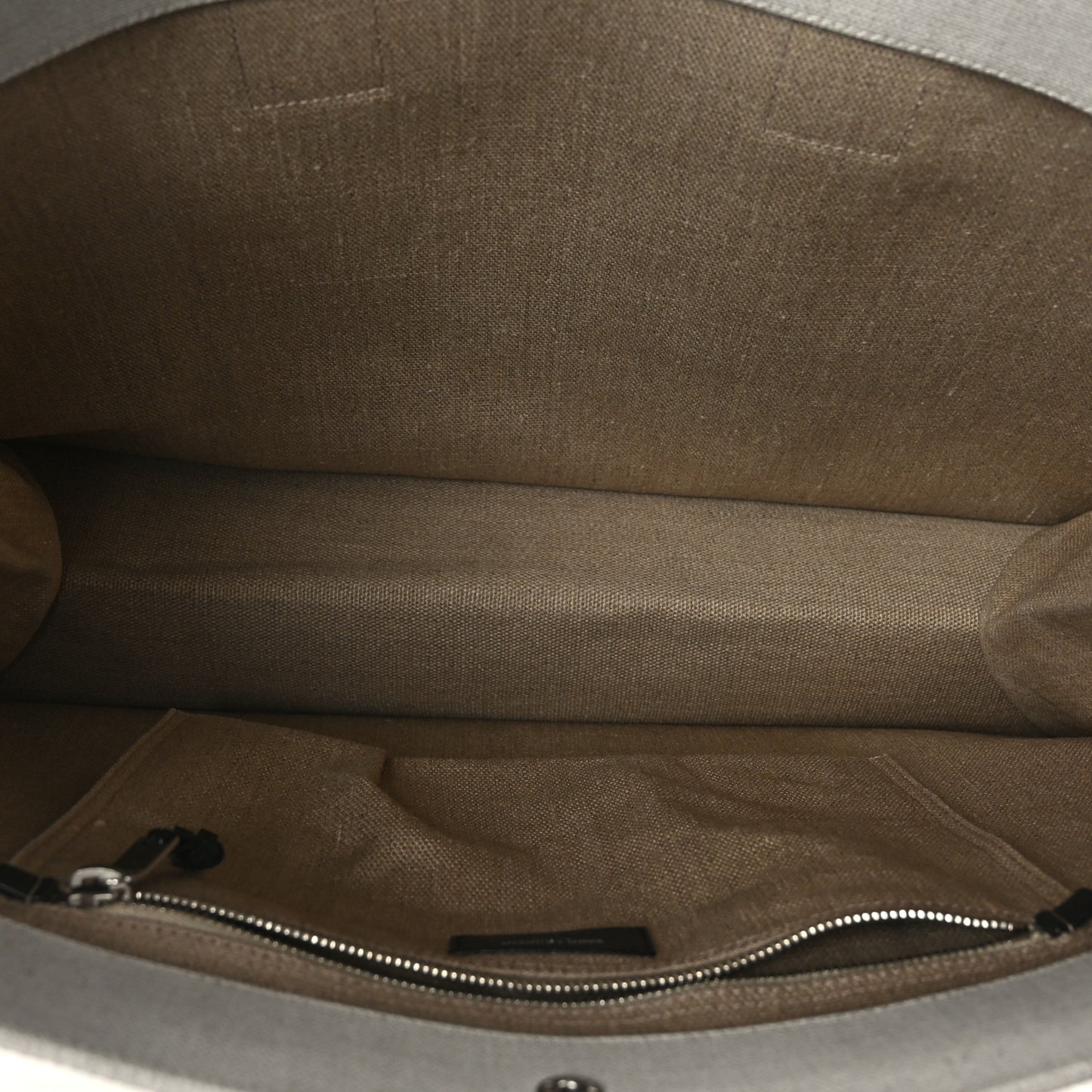 Linen Calfskin Rive Gauche Tote Optic White