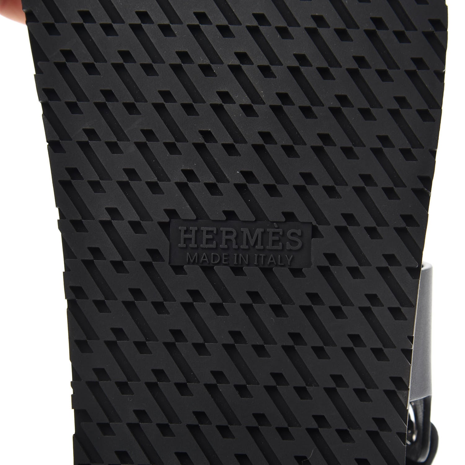 Hermes Calfskin Womens Takara Sandals 41 Black 7 of 8