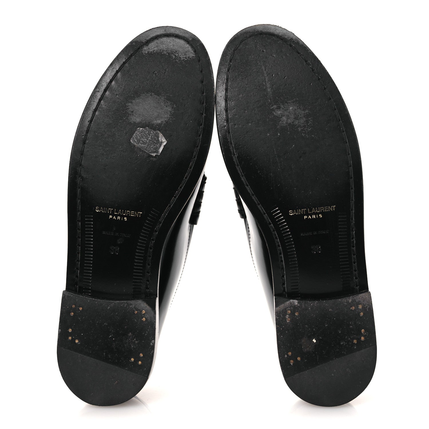Saint Laurent Magnum Lux Chunky Le Loafer Penny Slippers 36 Black 7 of 12