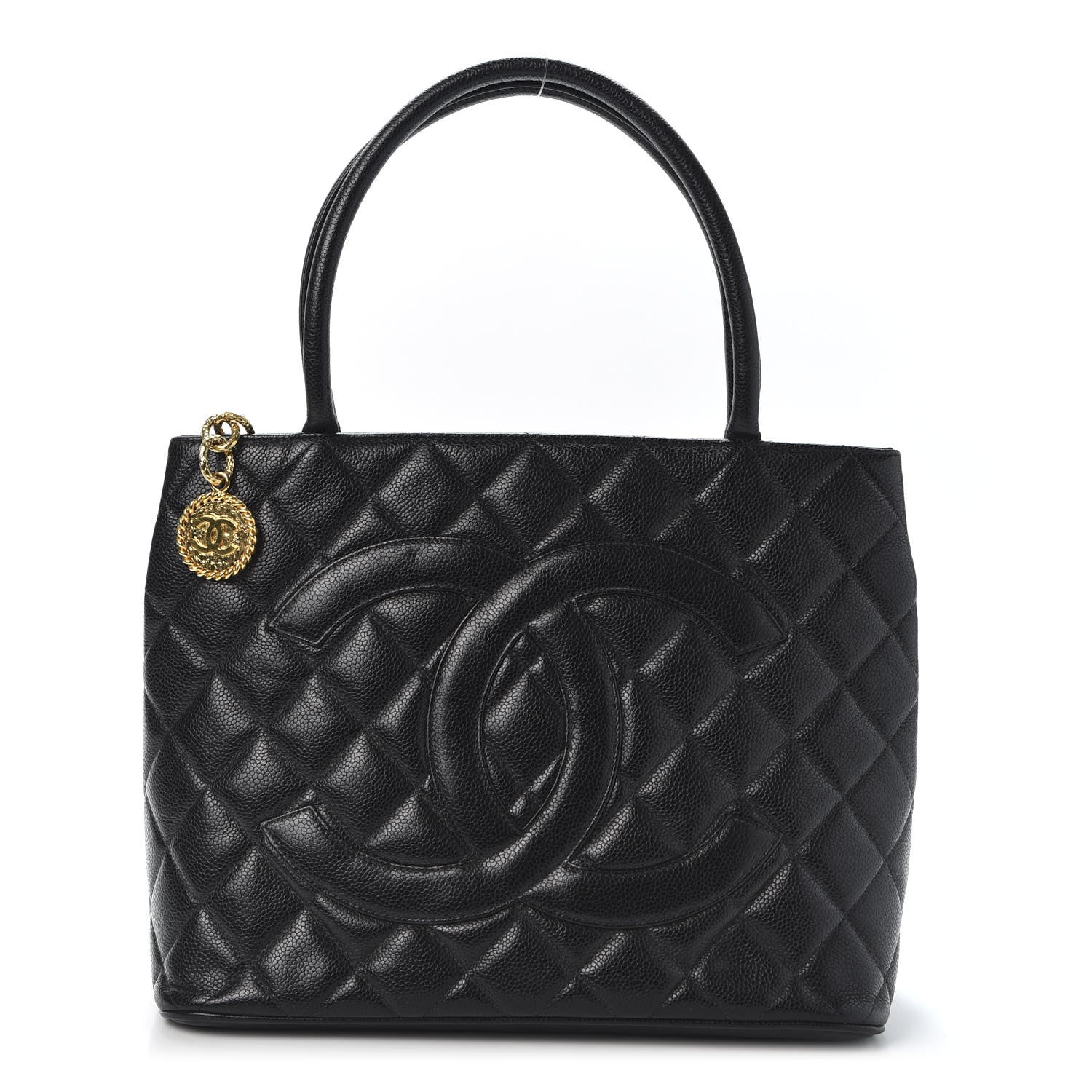 Chanel Caviar Quilted Medallion Tote Black 1 of 10
