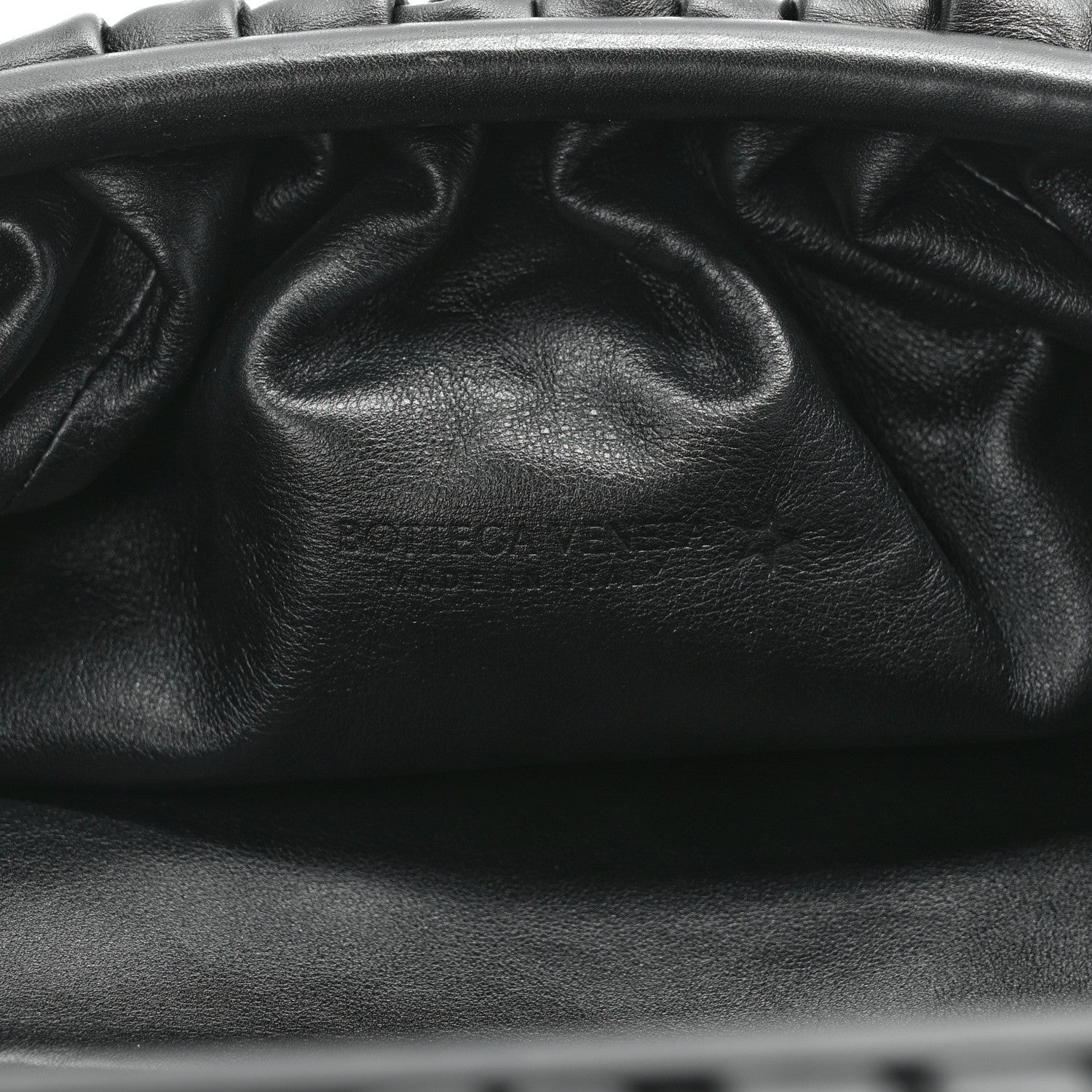Bottega Veneta Smooth Butter Calf The Pouch Oversized Clutch Black 6 of 9