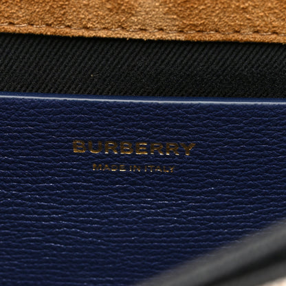Burberry Derby Calfskin House Check Small Macken Crossbody Bag Regency Blue 6 of 9